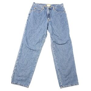 LL Bean Relaxed Fit Blanket Lined Denim Jeans Mens 36x32 Model:139426